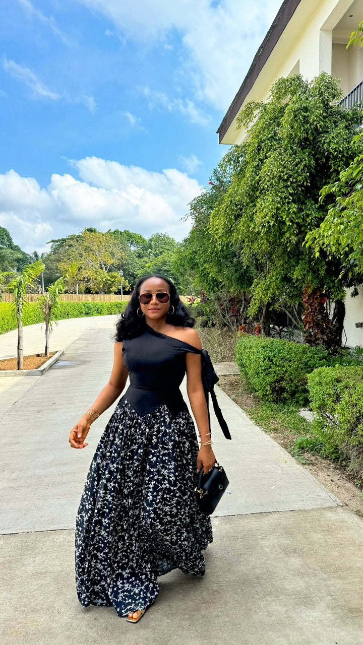 Motunrayo crepe dress(ready to wear)