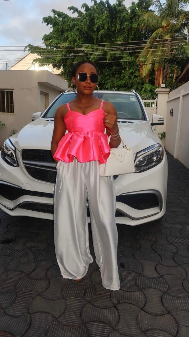 Oma mikado and silk combo set(ready to wear)