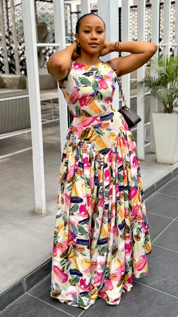 knee length dresses for ladies Low Back Maxi Dress - Tulum Lightweight Gauze main image 1