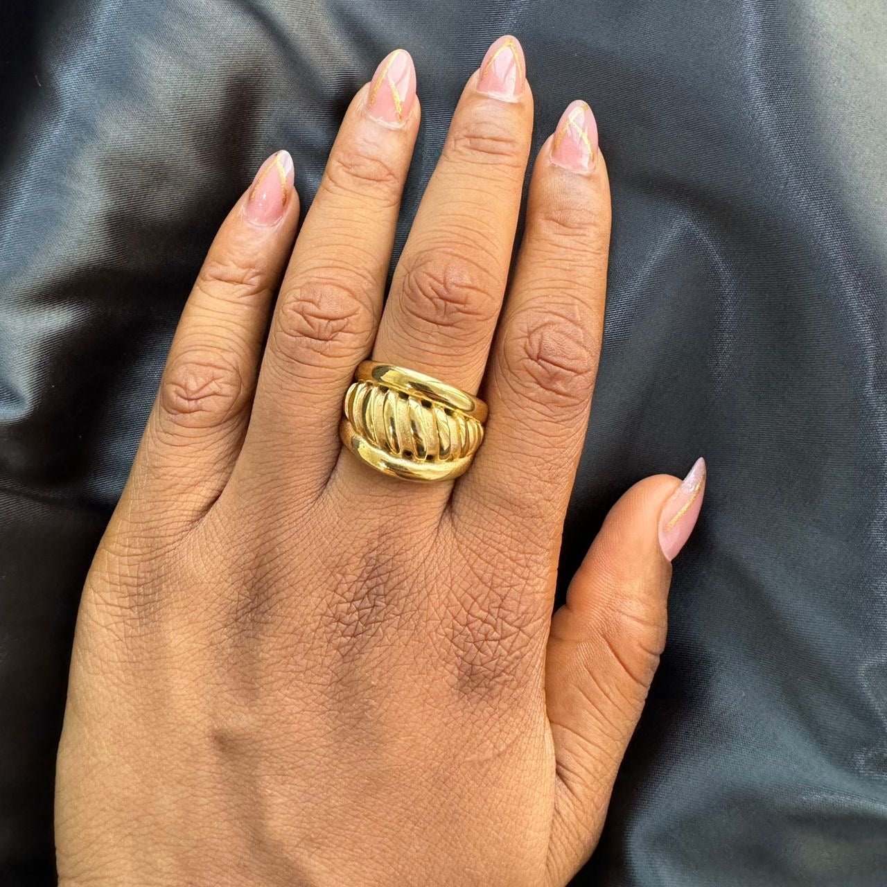 Non tarnish steel ring - House of Naya