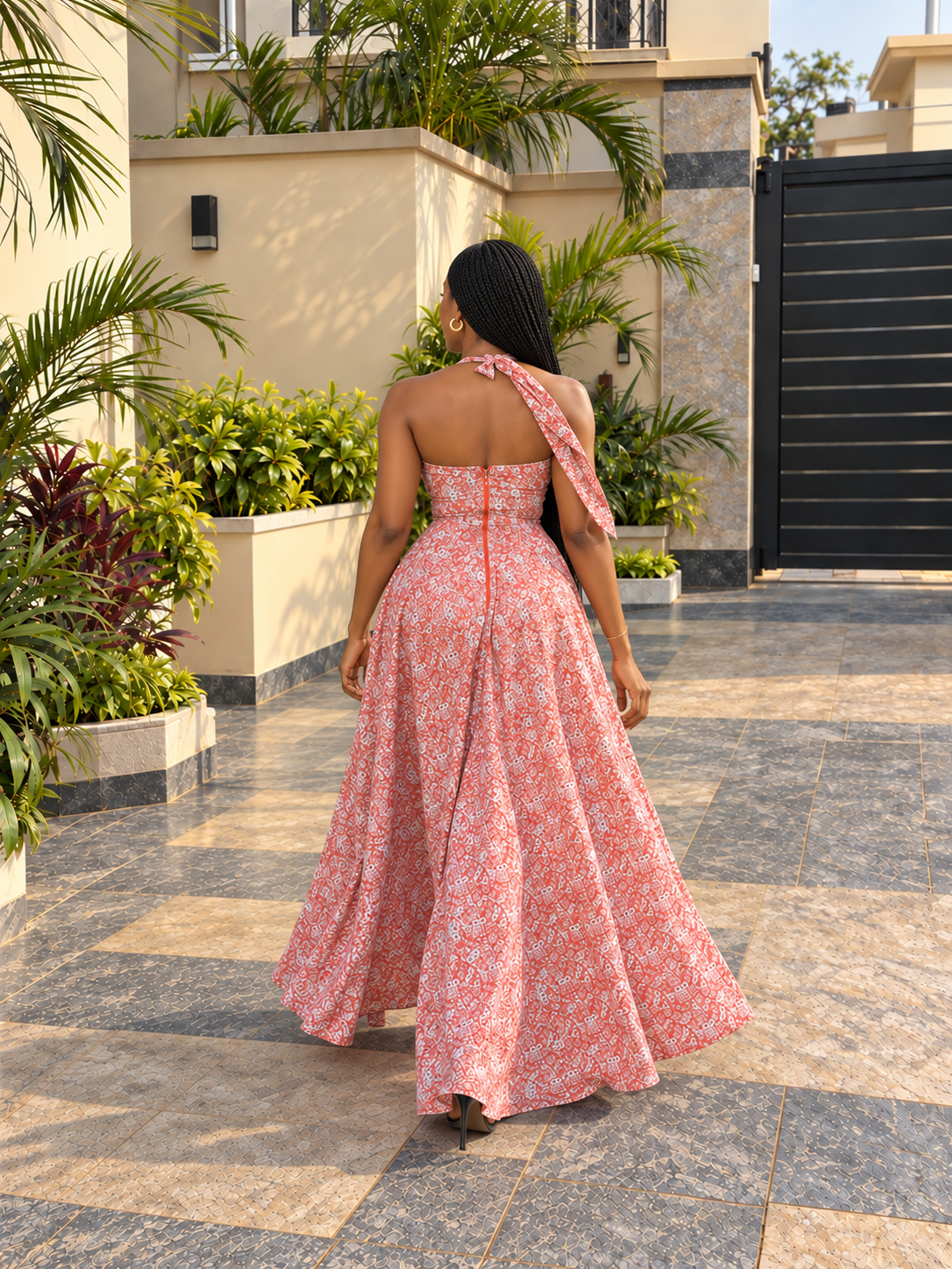 Frida crepe dress short(ready to wear)