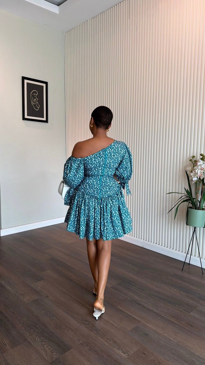 Mira crepe dress short (ready to wear) - House of Naya