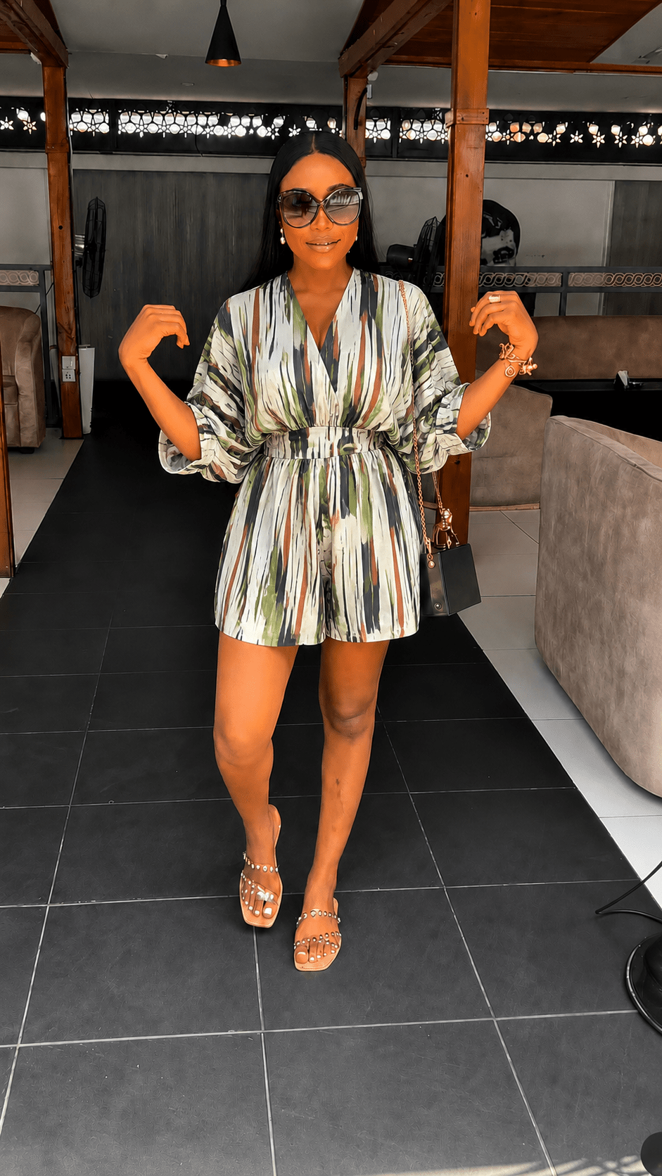 Lady crepe set short (ready to wear) - House of Naya