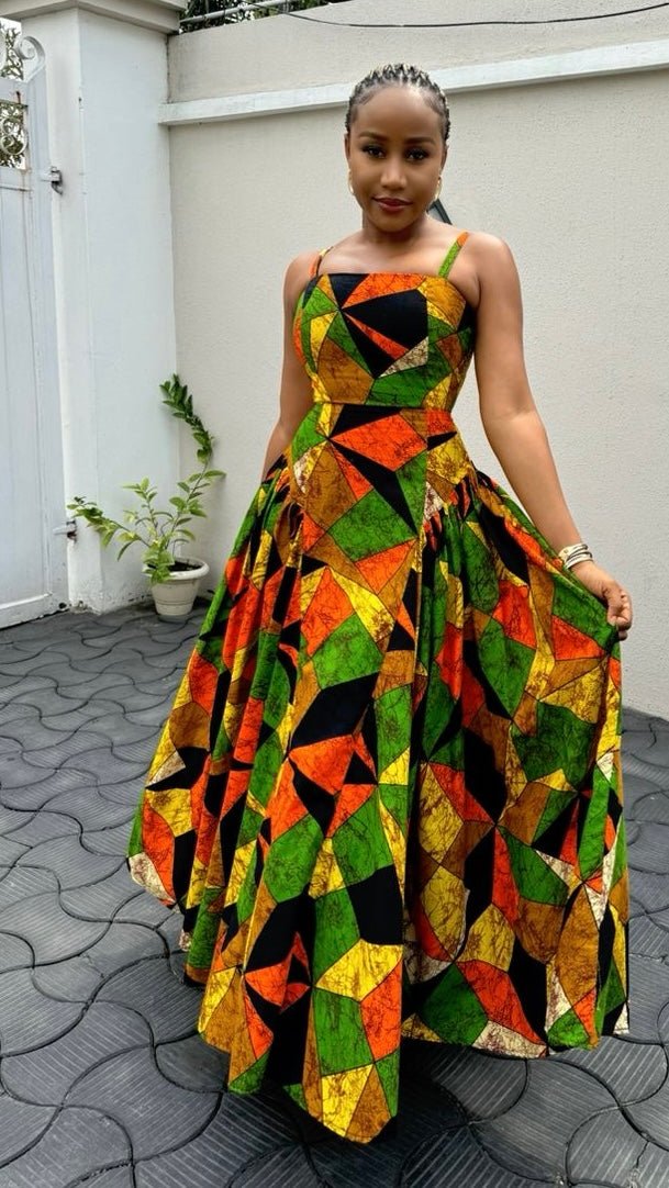 Sheri Ankara dress - House of Naya