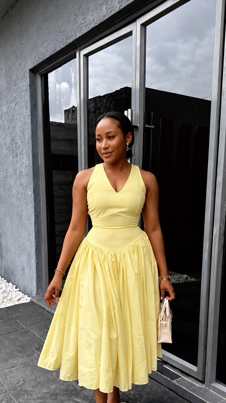 Marilyn cotton dress (ready to wear) - House of Naya