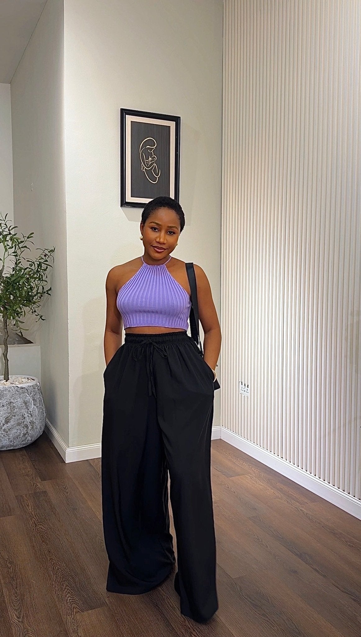 Mimi crepe pant (ready to wear) - House of Naya