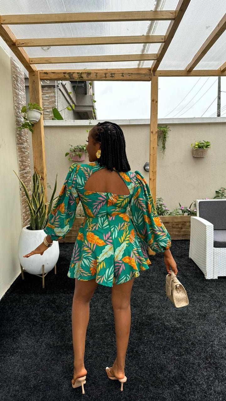 Sarah crepe playsuit - House of Naya