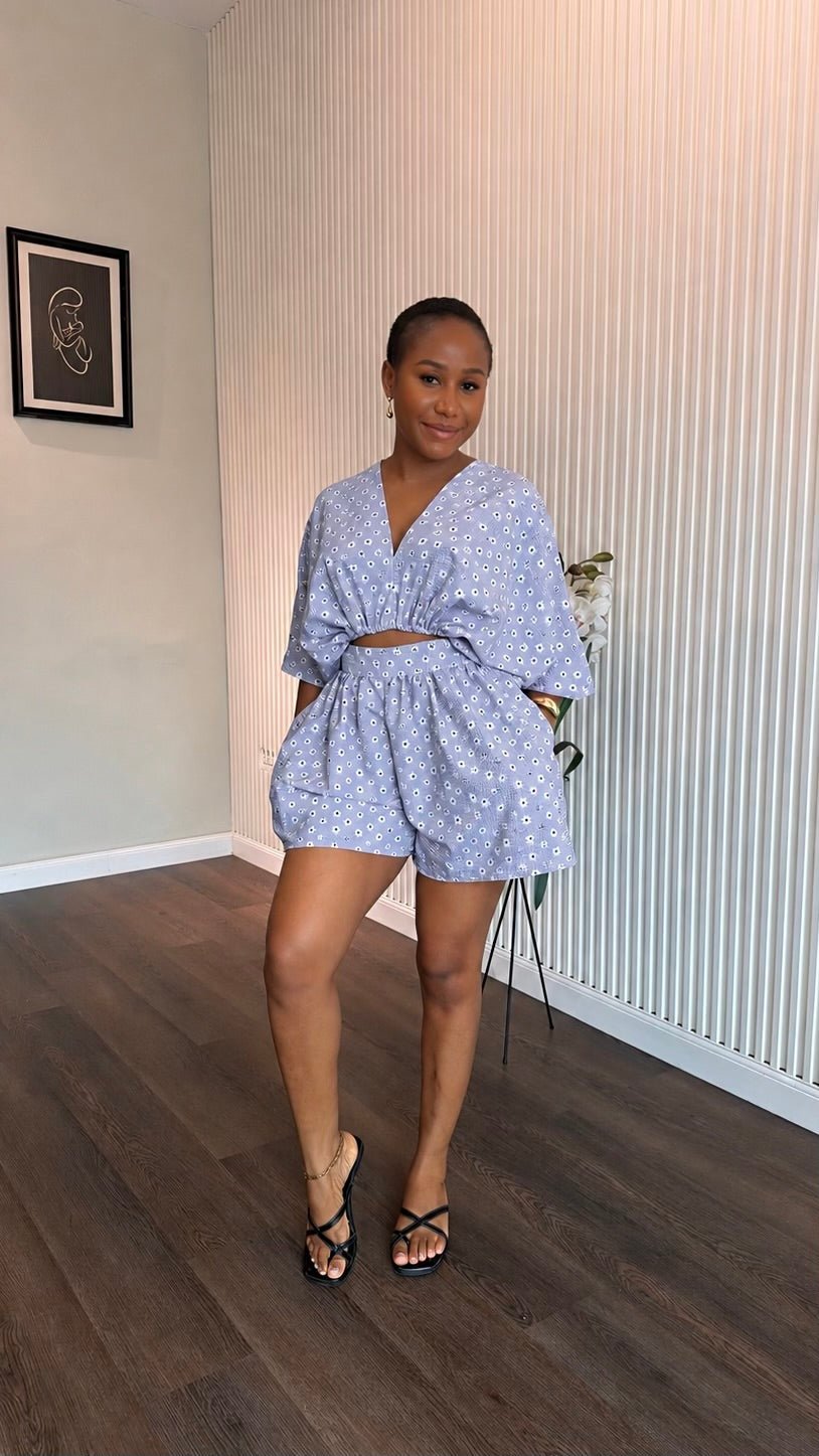 Lady crepe set short ( ready to wear) - House of Naya