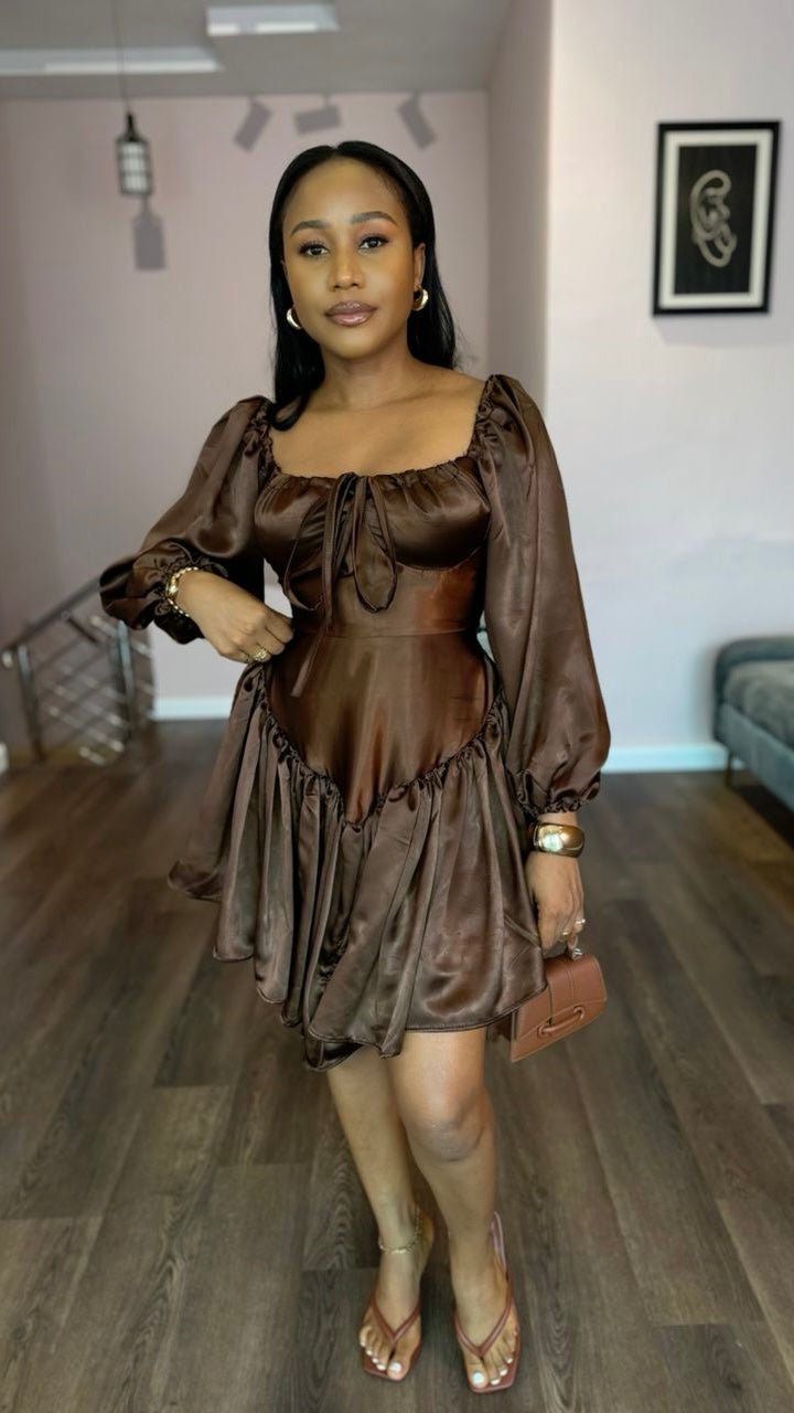 Tina silk dress (ready to wear) - House of Naya