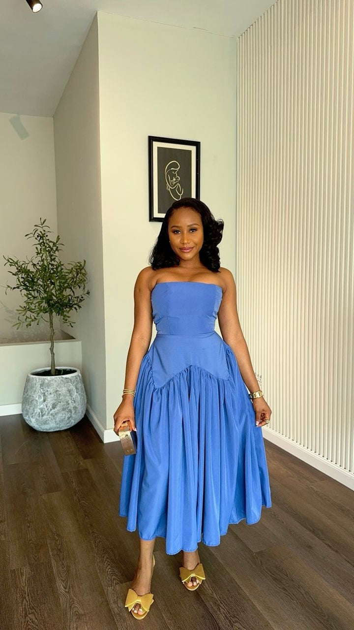 Pamela cotton dress midi