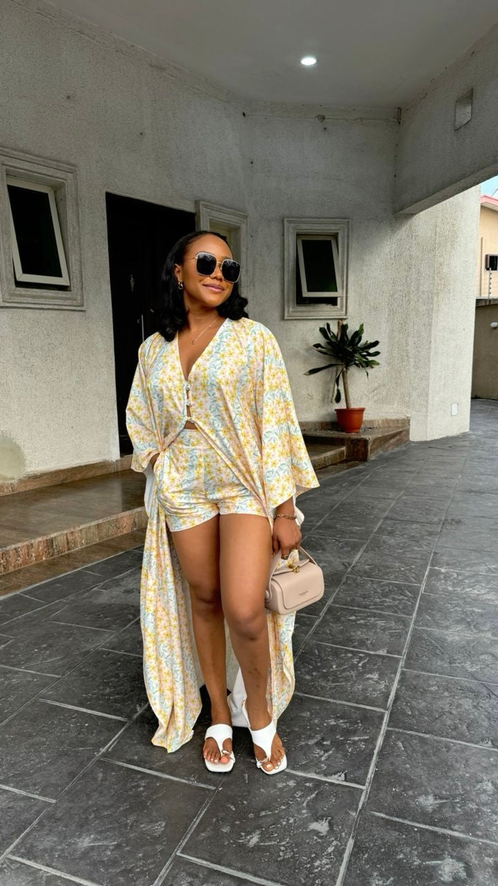 Summer crepe set(ready to wear)