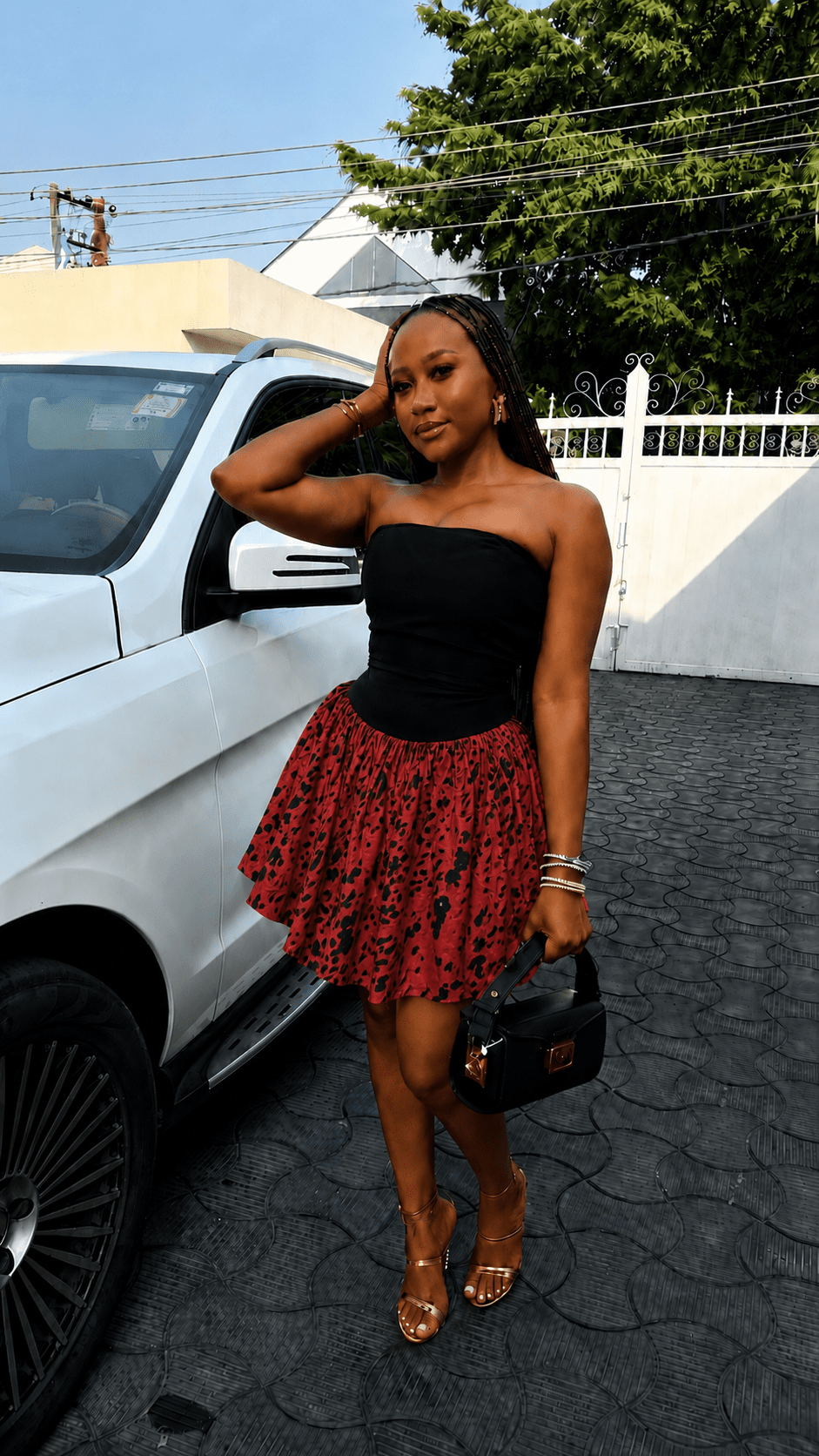 Roseline crepe dress( ready to wear) - House of Naya