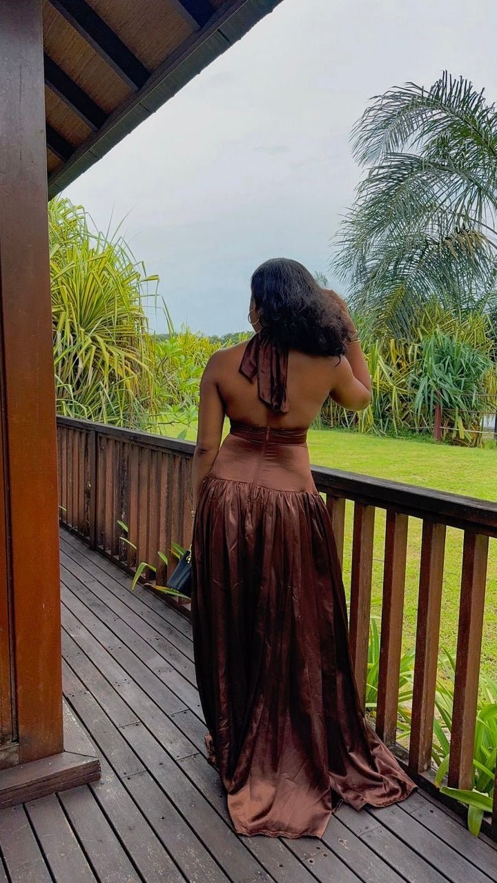 Crystal silk dress - House of Naya