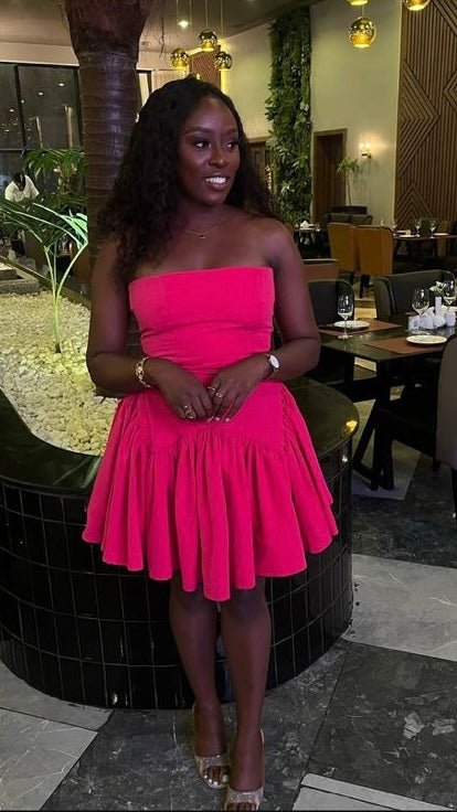 Pamela cotton dress short - House of Naya