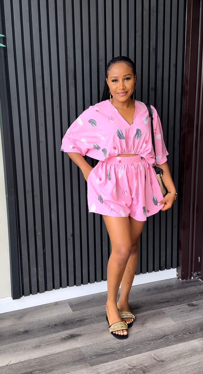 Lady crepe set(short) - House of Naya
