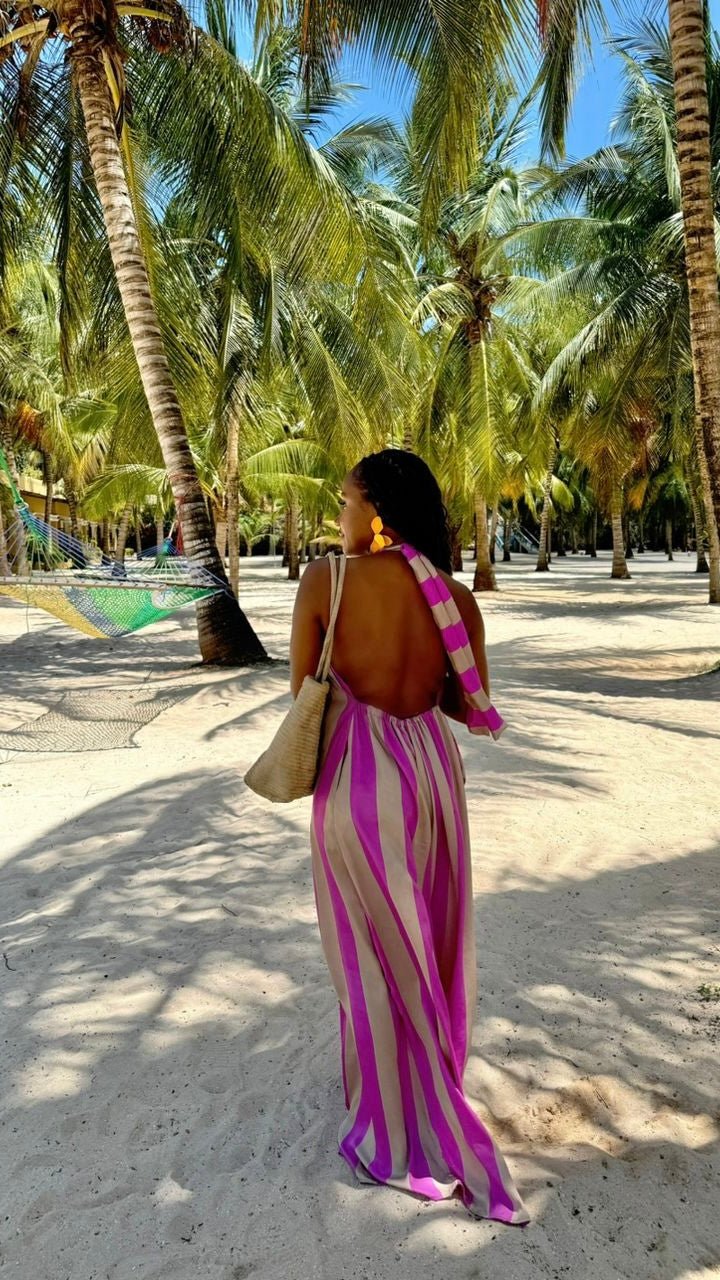 Rainbow crepe jumpsuit - House of Naya