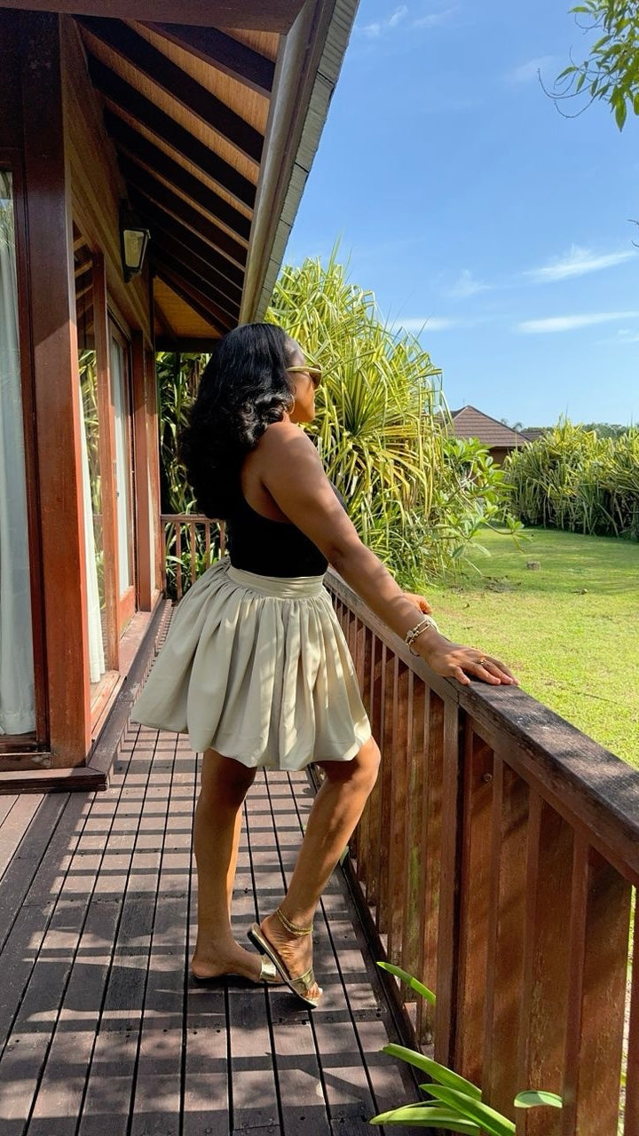 Balloon cotton skirt (ready to wear)