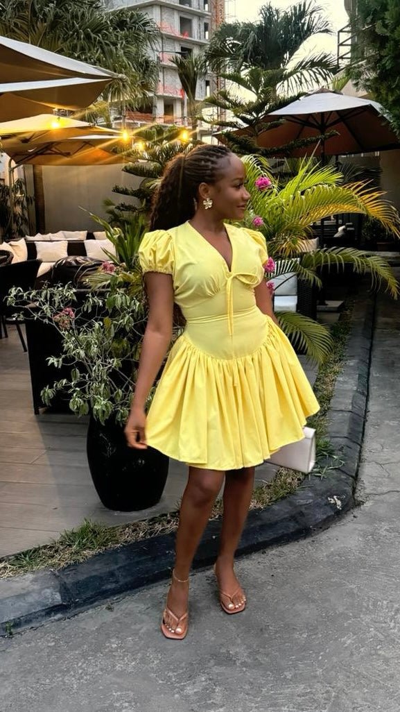 Banana cotton dress(ready to wear) - House of Naya