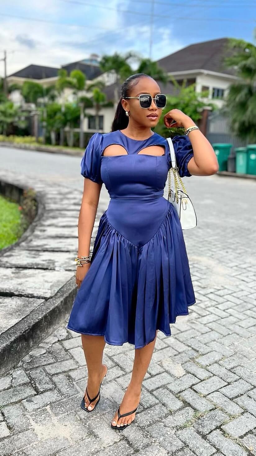 Kathryn silk dress (choose color) - House of Naya