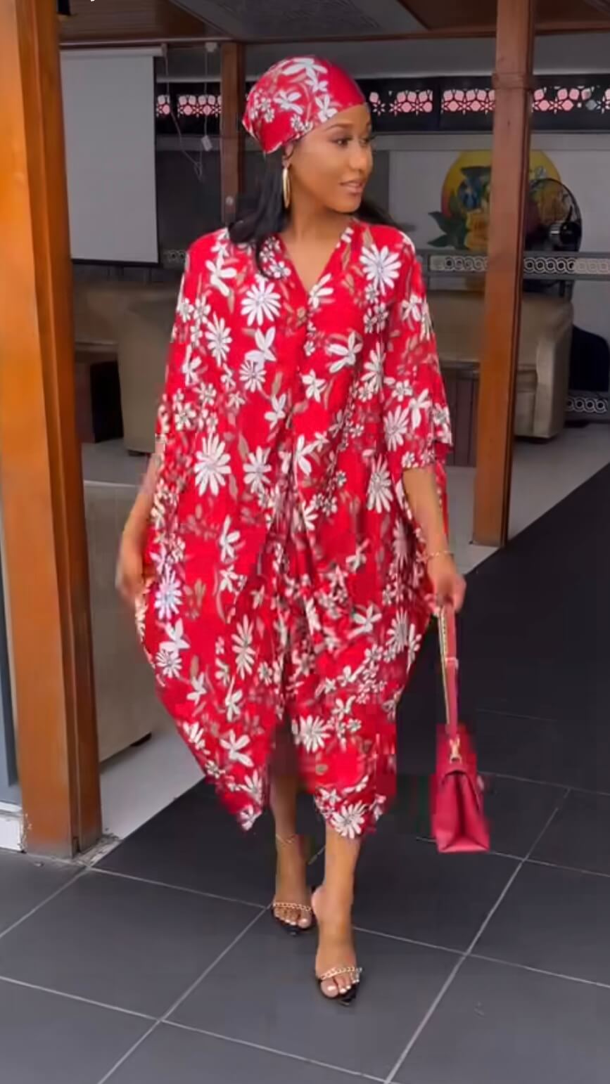 Carole crepe dress with scarf - House of Naya