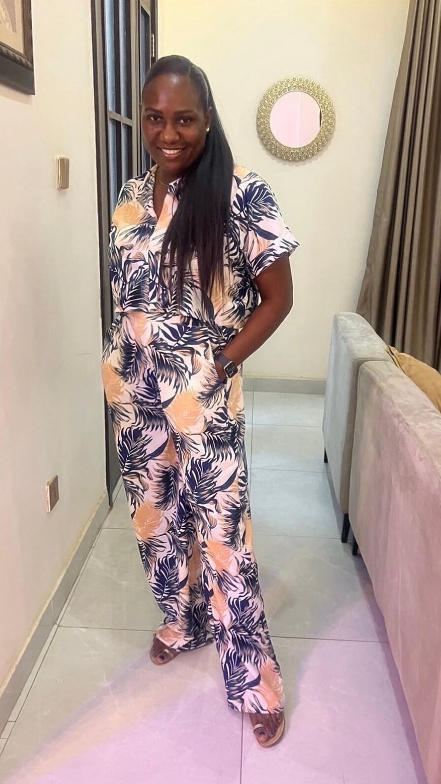Silver crepe set - House of Naya