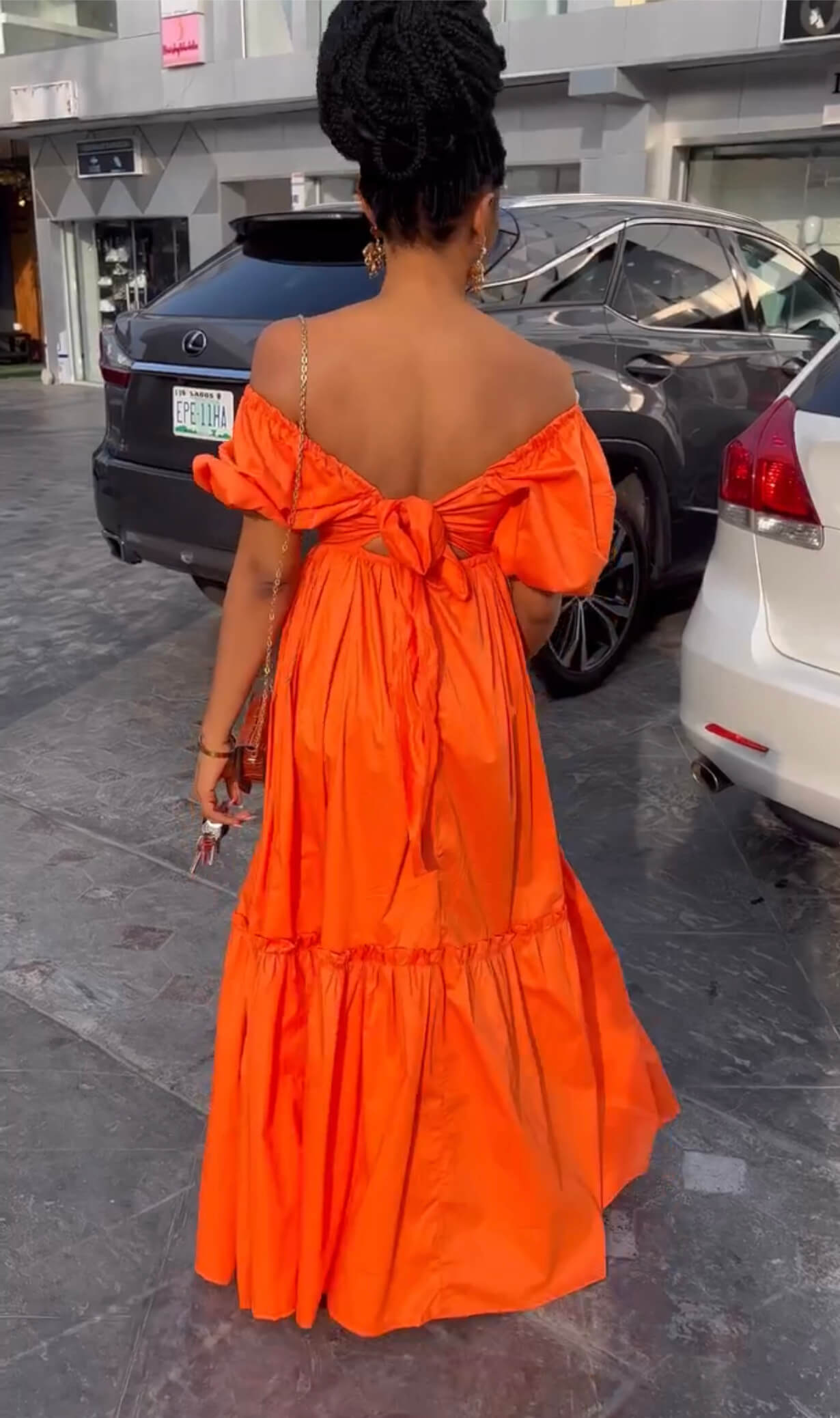 Racheal cotton dress long