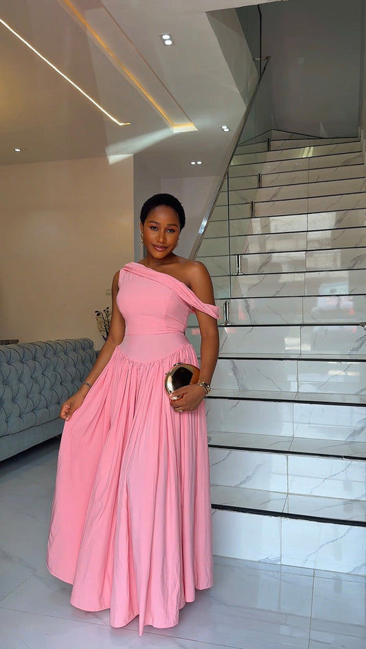 Zaria crepe dress(ready to wear) - House of Naya