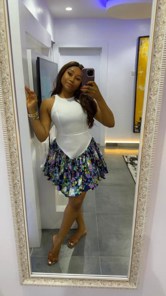 Nnenna cotton dress(short) - House of Naya