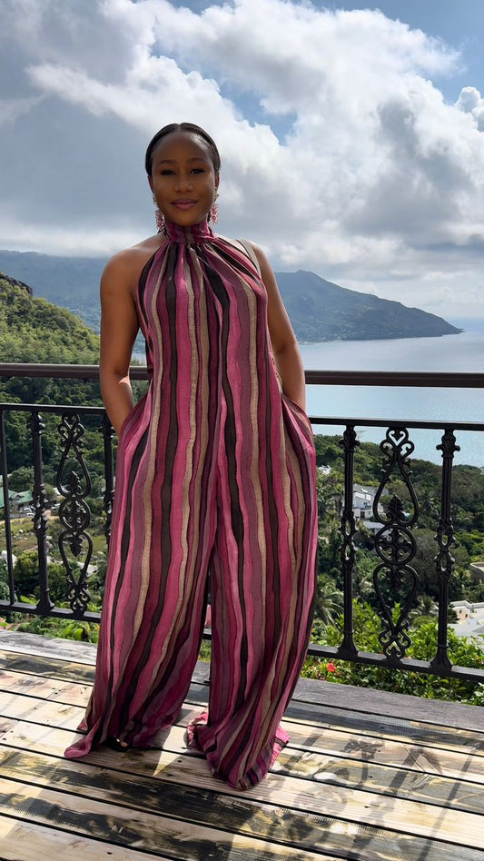 Rainbow jumpsuit ( ready to wear)