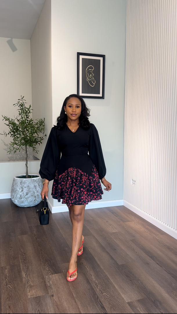 Fiyin crepe dress (ready to wear) - House of Naya