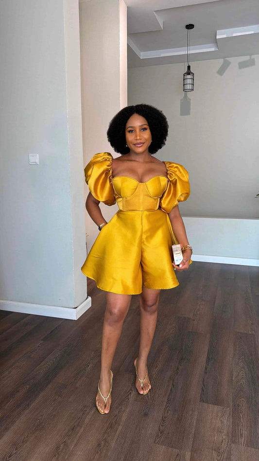 Chisom Mikado playsuit - House of Naya