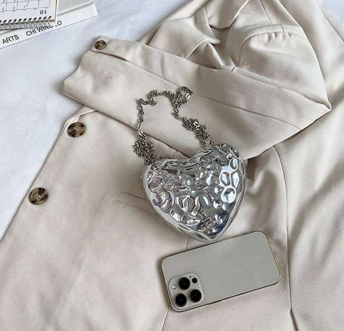 Women metallic purse