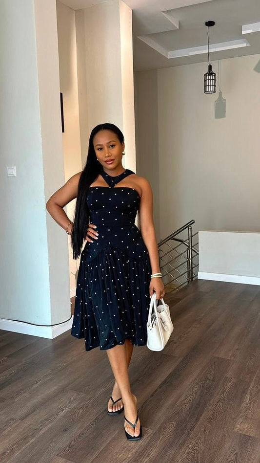 Shay crepe dress(ready to wear) - House of Naya