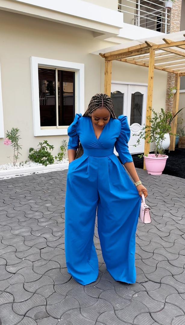 Olivia cotton jumpsuit (ready to wear ) - House of Naya