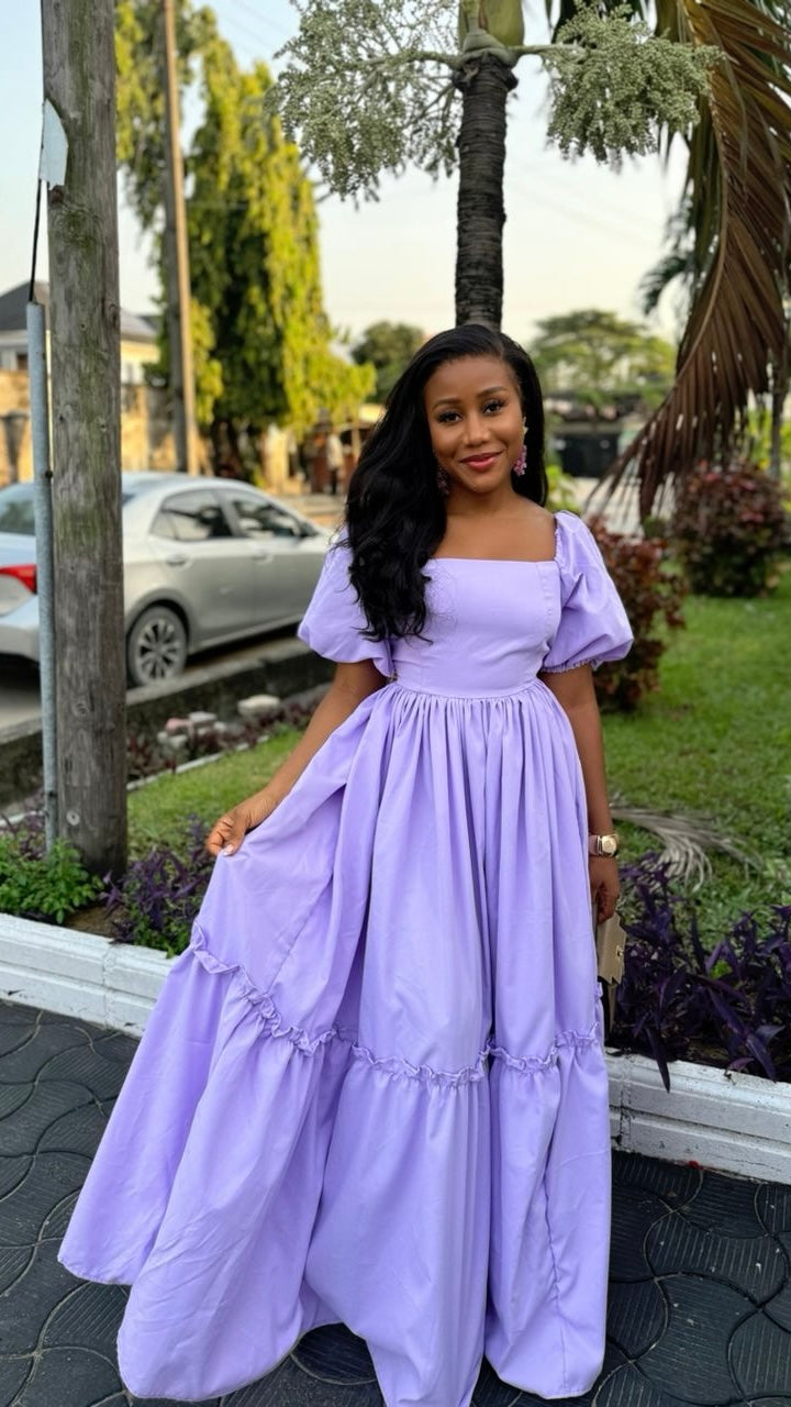 Racheal cotton dress long