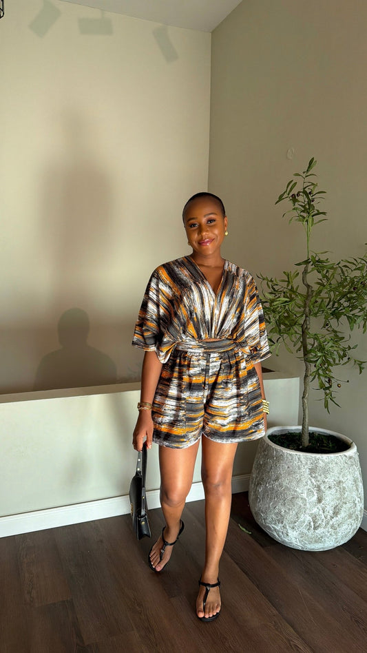 Lady crepe set short (ready to wear) - House of Naya