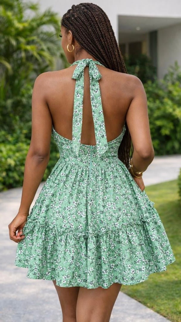 Aloha crepe dress (ready to wear) - House of Naya