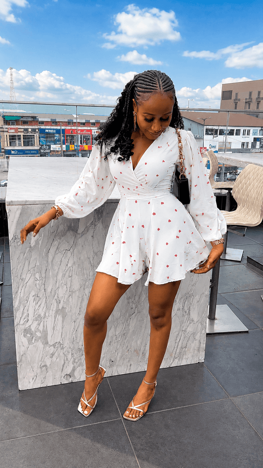 Enor crepe Playsuit (ready to wear) - House of Naya