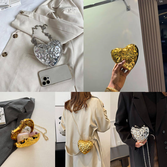 Women metallic purse
