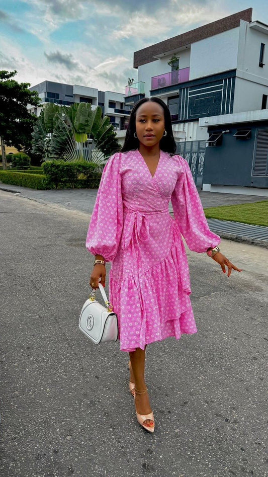 Steph crepe dress (ready to wear ) - House of Naya