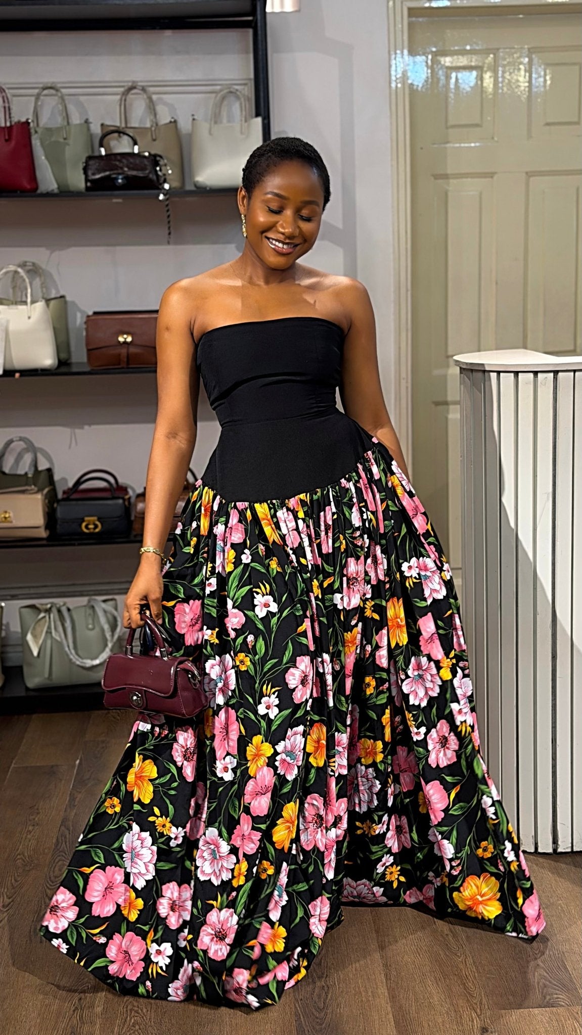 Roseline crepe dress (ready to wear) - House of Naya