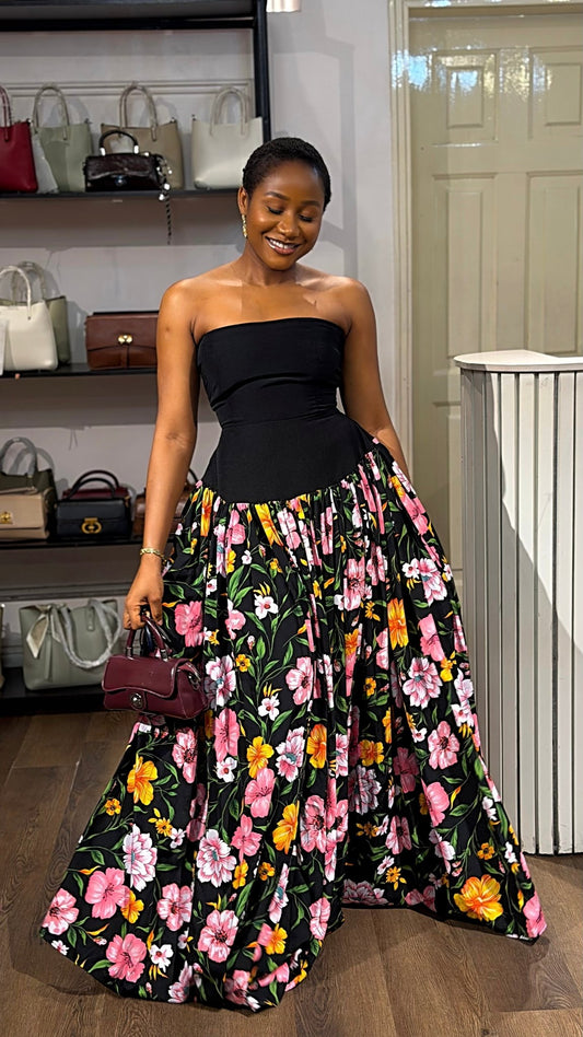 Roseline crepe dress (ready to wear) - House of Naya