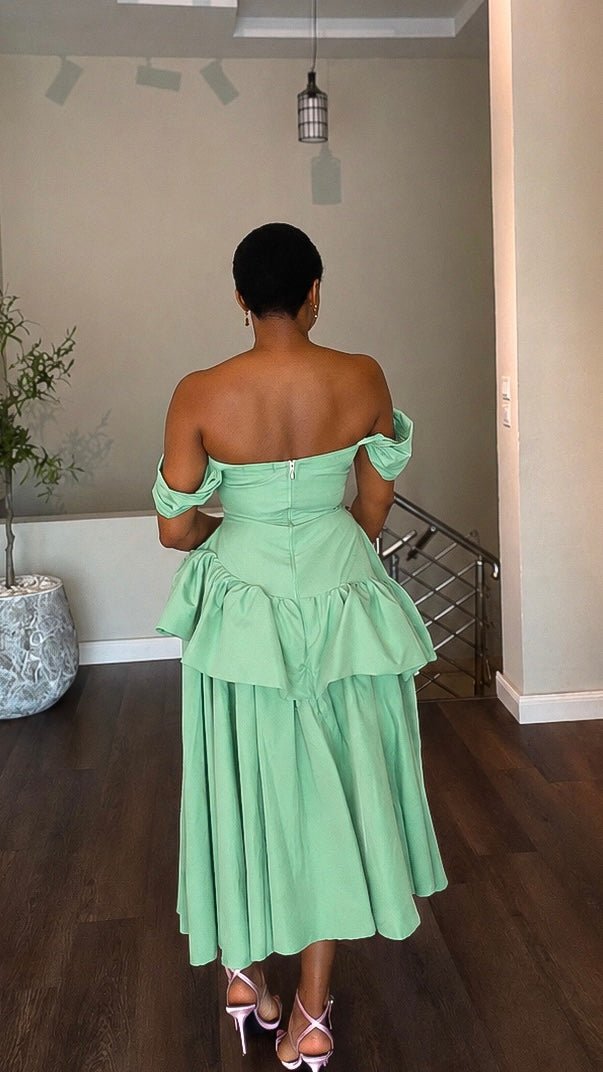 Lori cotton dress short(ready to wear) - House of Naya