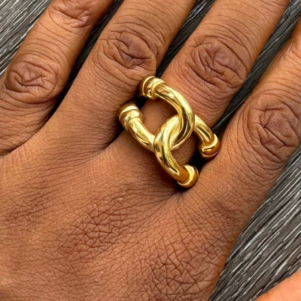 Non tarnish steel ring