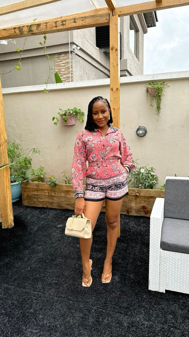 Abba crepe set short