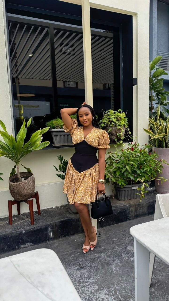 Ada crepe dress(ready to wear) - House of Naya