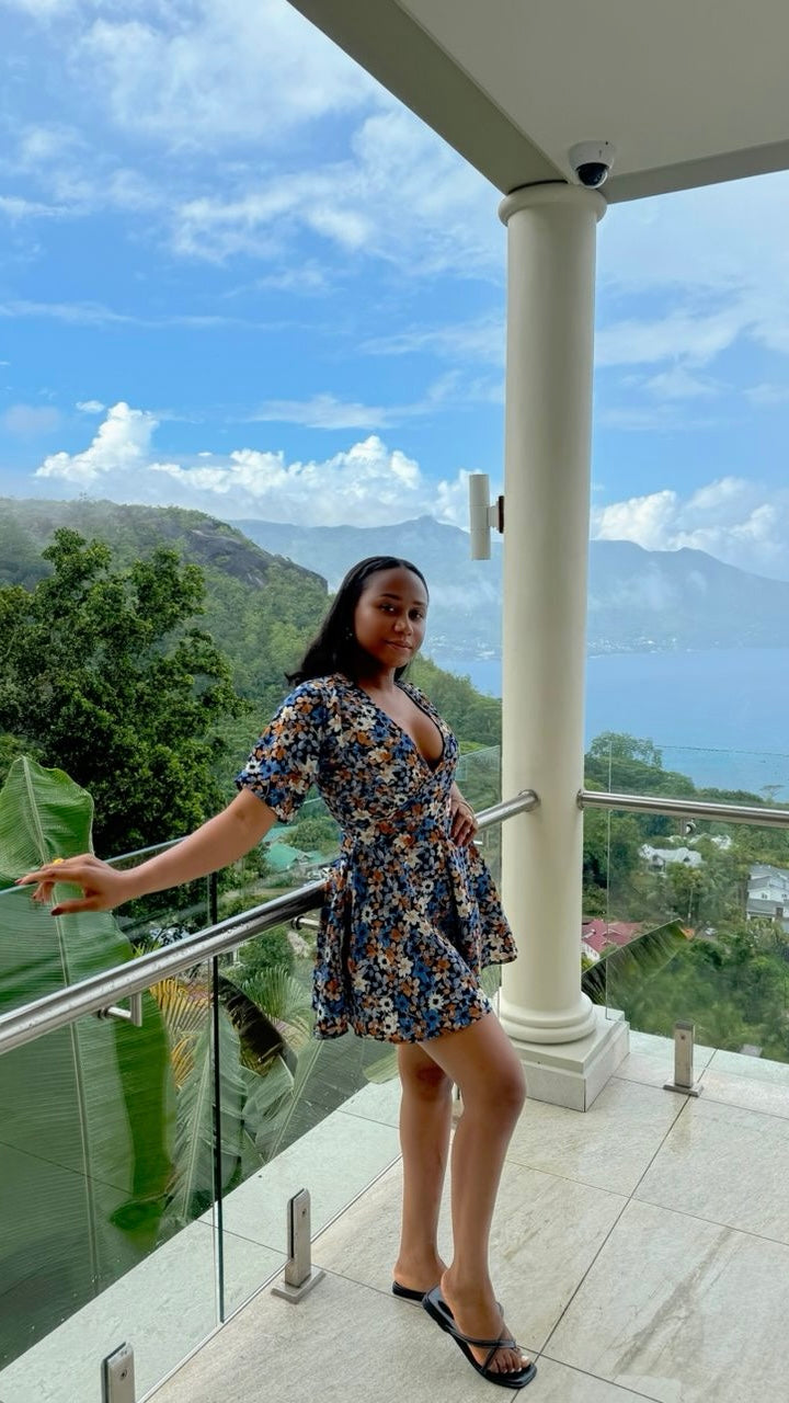 Tiana crepe playsuit