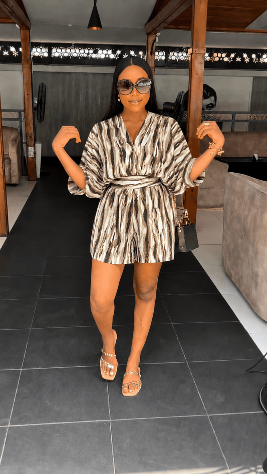 Lady crepe set short (ready to wear) - House of Naya