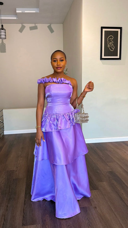 Lavander mikado dress - House of Naya