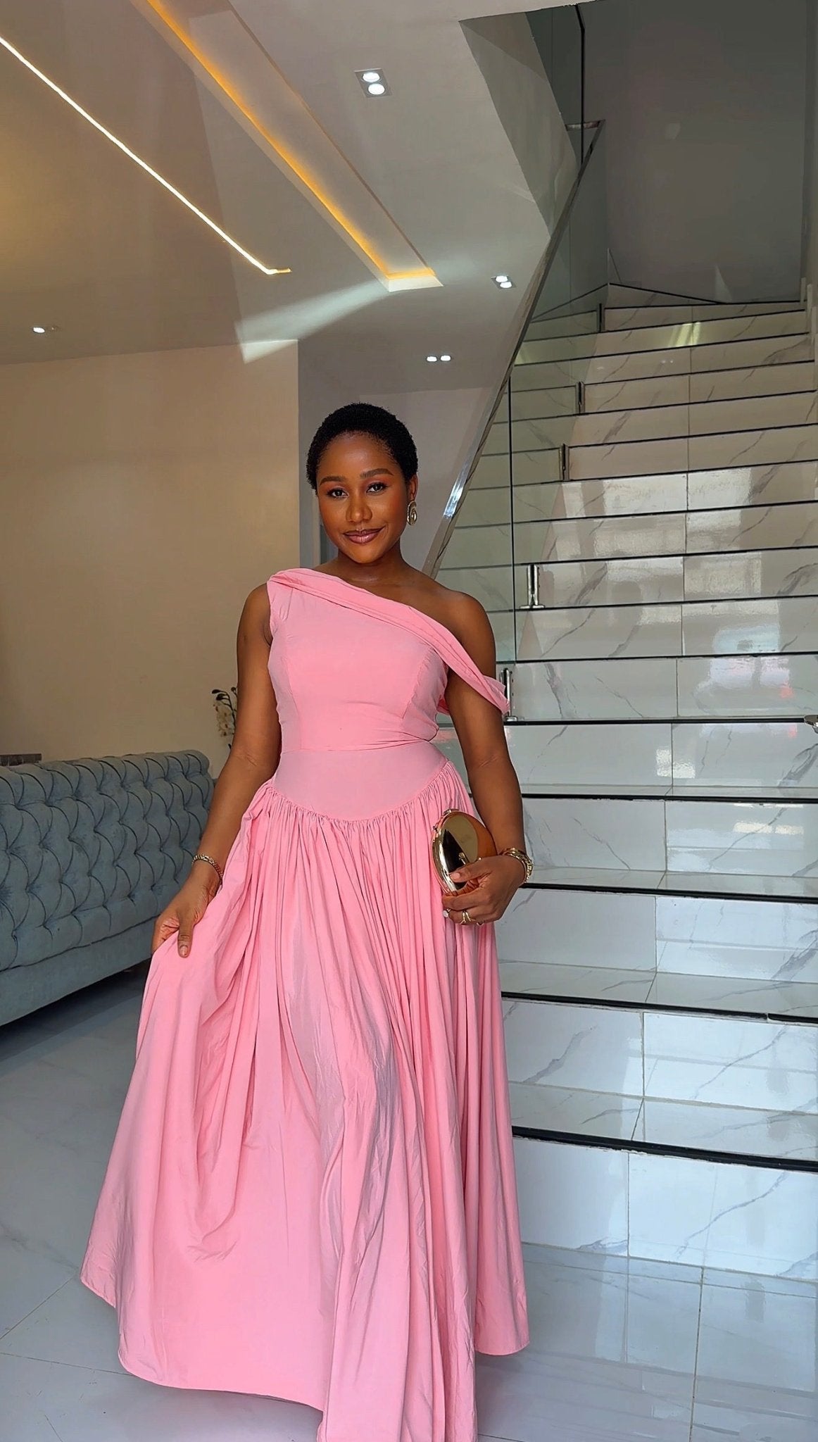 Zaria crepe dress(ready to wear) - House of Naya